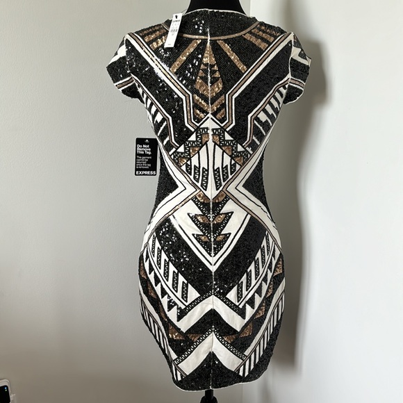 NWT Express sequin midi dress S - Picture 6 of 8